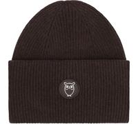 KnowledgeCotton Apparel Big Rib Mütze (Größe ONE SIZE, braun)