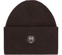 KnowledgeCotton Apparel Big Rib Mützen & Beanies braun Größe ONE SIZE Lifestyle Hautfreundlich