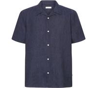 KnowledgeCotton Apparel Herren Box Linen Hemd (Größe M, blau)