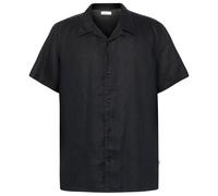 KnowledgeCotton Apparel - Box S/S Linen Shirt - Hemd, Gr. L, schwarz (BlackJet)
