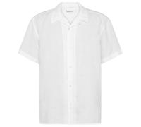 KnowledgeCotton Apparel - Box S/S Linen Shirt - Hemd, Gr. M, weiß (BrightWhite)