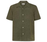KnowledgeCotton Apparel - Box S/S Linen Shirt - Hemd, Gr. S, oliv (BurnedOlive)