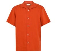 KnowledgeCotton Apparel - Box S/S Linen Shirt - Hemd, Gr. XXL, rot (BurntBrick)