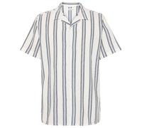KnowledgeCotton Apparel - Box S/S Striped Cotton Shirt - Hemd, Gr. XL, weiß/grau (BlueStripe)