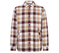 KnowledgeCotton Apparel - Checked Loose Fit Padded Overshirt - Hemd, Gr. L, braun (RedCheck)