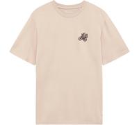 KnowledgeCotton Apparel Chest Embroidery Herren T-Shirts beige Größe XL Lifestyle Hautfreundlich