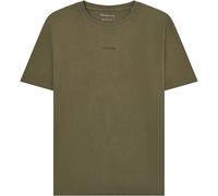 KnowledgeCotton Apparel Chest Embroidery Herren T-Shirts oliv Größe S Lifestyle Hautfreundlich