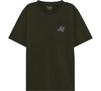 KNOWLEDGE COTTON Chest embroidery t-shirt Herren | 1090 FORREST NIGHT | XL