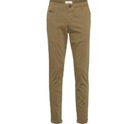 KnowledgeCotton Apparel Chinohose Slim - JOE Stretched Braun (Burned Olive)