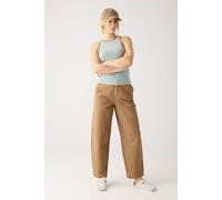 KnowledgeCotton Apparel CHLOE Barrel Mid-Rise Twill Chino - GOTS/Vegan beige (tuffet) S
