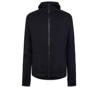 KnowledgeCotton Apparel Fleece-Pullover mit Kapuze DYNAMIC aus Merinowolle - Herren schwarz (black jet) S