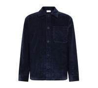 KnowledgeCotton Apparel Cord-Hemd 8-WALES Overshirt aus Bio-Baumwolle Blau (night-sky) M