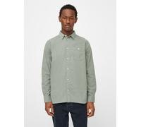 KnowledgeCotton Apparel Cord Hemd - Baby cord custom fit shirt - aus Bio-Baumwolle Grün (lily pad) XL