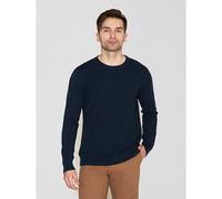 KnowledgeCotton Apparel Vagn Bubble Knit Cotton Crew Neck Total Eclips Blau XXL