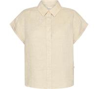 KnowledgeCotton Apparel Damen Aster Fold Up Linen Bluse (Größe M, beige)