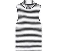 KnowledgeCotton Apparel Damen High Neck Rib Top (Größe L, blau)