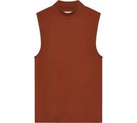 KnowledgeCotton Apparel Damen High Neck Rib Top (Größe XS, rot)