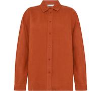KnowledgeCotton Apparel Damen Loose Linen Bluse (Größe L, rot)