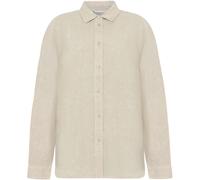KnowledgeCotton Apparel Damen Loose Linen Bluse (Größe XS, beige)