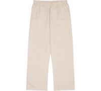 KnowledgeCotton Apparel Damen Posey Wide Mid-Rise Linen Hose (Größe M, beige)