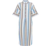 KnowledgeCotton Apparel - Women's Organic Cotton Shirt Dress - Kleid, Gr. S, grau (MultiColorStripe)