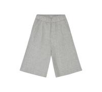 KnowledgeCotton Apparel EVE Culotte hohe Leinen-Shorts - GOTS/Vegan grau (yarndyed-ultimate-grey) XL