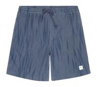 KnowledgeCotton Apparel - Fig Loose Northern Lights Bouclé - Shorts, Gr. M, blau (VintageIndigo)