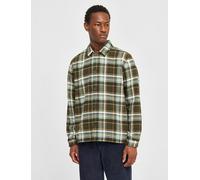KnowledgeCotton Apparel Flanell-Overshirt - Big checked heavy flannel overshirt - aus Bio-Baumwolle Grün(Green check) M