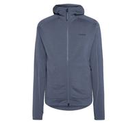 KnowledgeCotton Apparel Fleece-Pullover mit Kapuze DYNAMIC aus Merinowolle - Herren blau (vintage-indigo) S