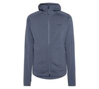 KnowledgeCotton Apparel Fleece-Pullover mit Kapuze DYNAMIC aus Merinowolle - Herren blau (vintage-indigo) M