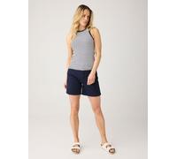 KnowledgeCotton Apparel Damen Gale Straight Mid-Rise Twill Shorts (Größe INCH 27, blau)