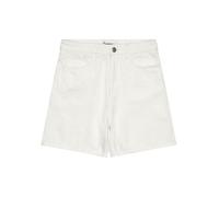 KnowledgeCotton Apparel GALE gerade Mid-Rise Twill 5-Pocket-Shorts - GOTS/Vegan weiss (egret) 27