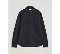 KnowledgeCotton Apparel Harald Small Owl Regular Oxford Shirt Jet Blac Schwarz S