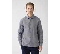 KnowledgeCotton Apparel Heavy Twill Flannel Hemd Regular Fit aus Bio-Baumwolle blau (night-sky) L