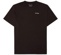 KnowledgeCotton Apparel - S/S Heavy Single MTN Back Print - T-Shirt, Gr. S, schwarz (ChocolateTorte)