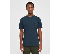KnowledgeCotton Apparel Herren Basic Tee "AGNAR" - GOTS/Vegan Total eclipse (Blau) M