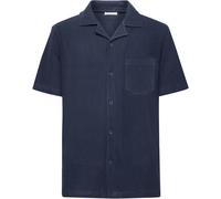 KnowledgeCotton Apparel Herren Box Fit Bouclé Hemd (Größe M, blau)