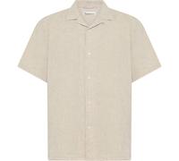 KnowledgeCotton Apparel - Box S/S Linen Shirt - Hemd, Gr. XL, beige (LightFeatherGray)