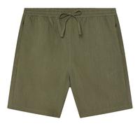 KnowledgeCotton Apparel Herren Fig Linen-Mix Shorts (Größe XL, oliv)