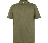 KnowledgeCotton Apparel Herren Linen Polo T-Shirt (Größe S, oliv)