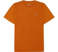 KnowledgeCotton Apparel Herren Loke Badge T-Shirt (Größe XL, orange)