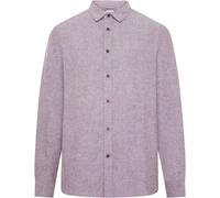 KnowledgeCotton Apparel Herren Regular Fit Heavy Twill Flannel Hemd (Größe M, lila)