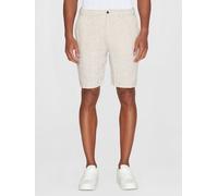 Knowledge Cotton Apparel Shorts Fig – Leinen, locker, GOTS/Vegan – Herren S, beige (Light Feather)