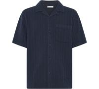 KnowledgeCotton Apparel Herren Structure Hemd (Größe M, blau)
