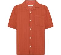 KnowledgeCotton Apparel Herren Structure Hemd (Größe XL, rot)