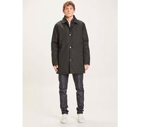 KnowledgeCotton Apparel Herren Winterjacke ARCTIC CANVAS PARKA Jet (schwarz) S