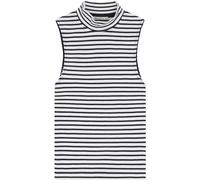 KnowledgeCotton Apparel Damen High Neck Rib Top (Größe L, blau)
