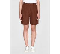 KnowledgeCotton Apparel High-Waist Shorts POSEY aus Bio-Leinen Braun (Tiramisu) XL