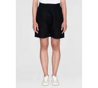 KnowledgeCotton Apparel High-Waist Shorts POSEY aus Bio-Leinen Schwarz (Black Jet) S