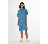 KnowledgeCotton Apparel Jeans Kleid - A-Shape Denim Dress - aus Tencel Vintage Indigo (blau) L